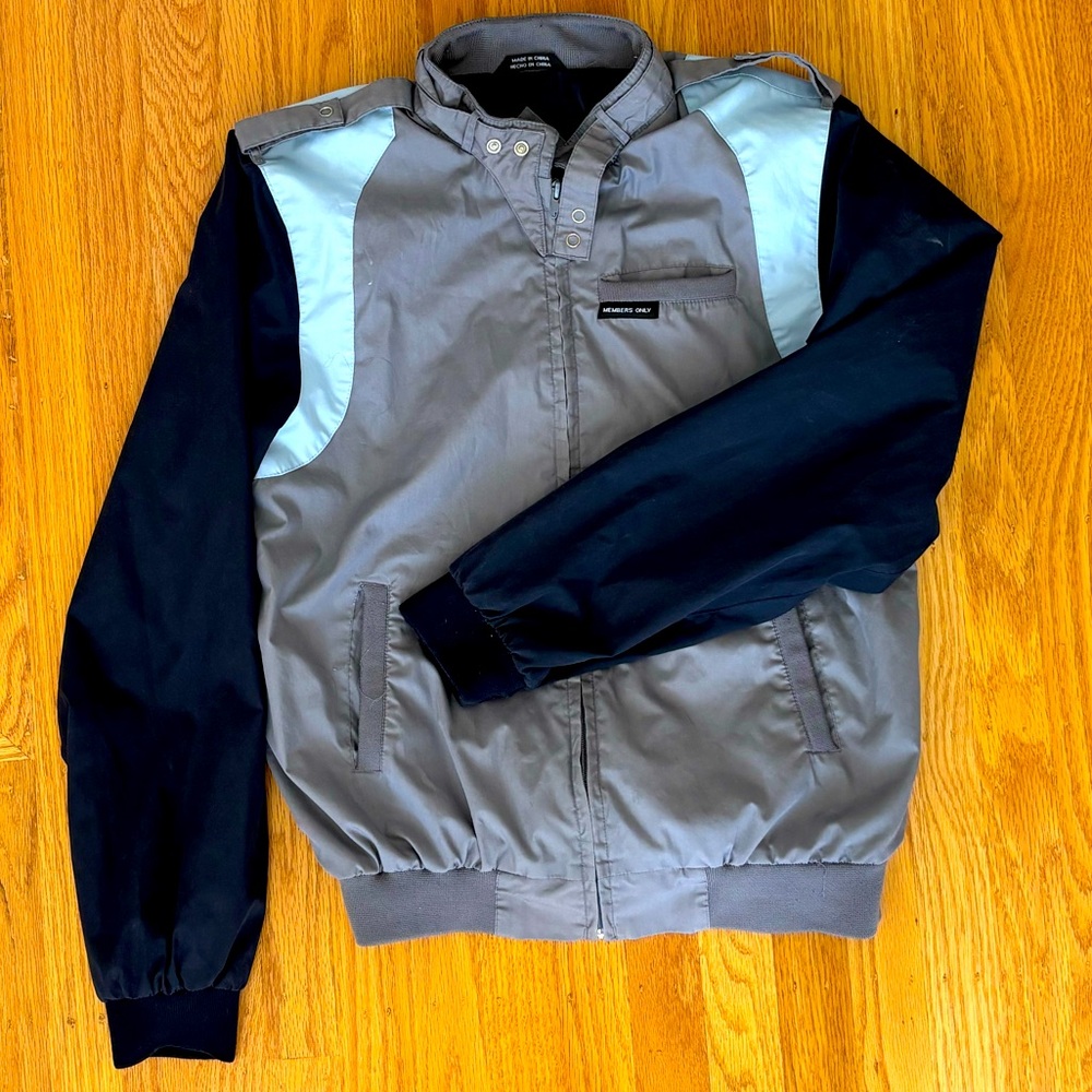 Vintage Members Only Multi Color Classic Racer Jacker